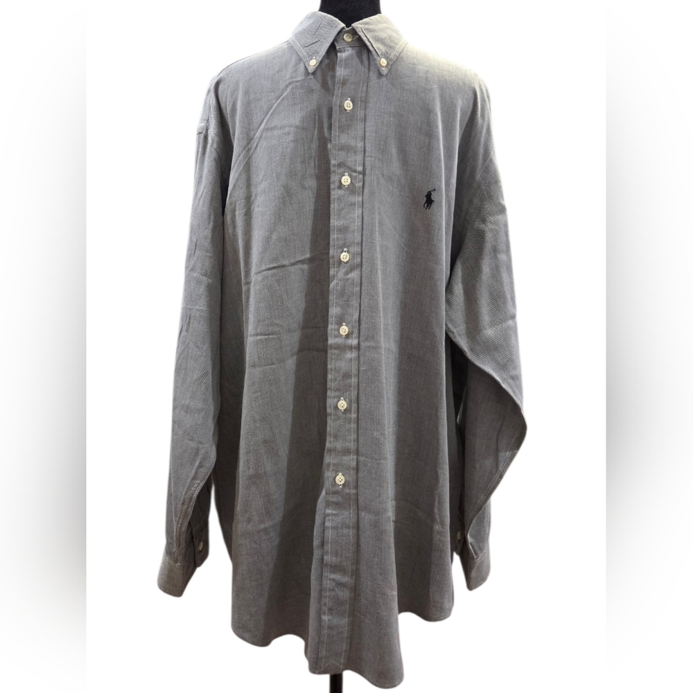 Polo by Ralph Lauren Men's Long-Sleeve Button-Down Shirt - Gray